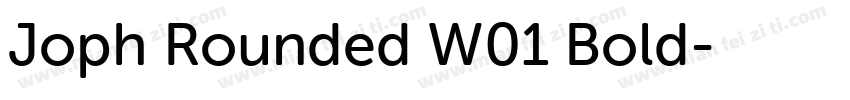 Joph Rounded W01 Bold字体转换